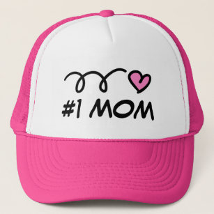 Number 1 Mom Hats & Caps | Zazzle