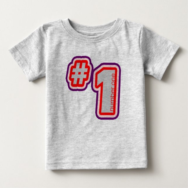 Number One Baby T-shirt (Front)