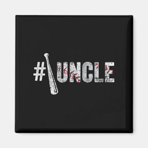 Number One Baseball Uncle Fathers Day Funny Baseba Magnet
