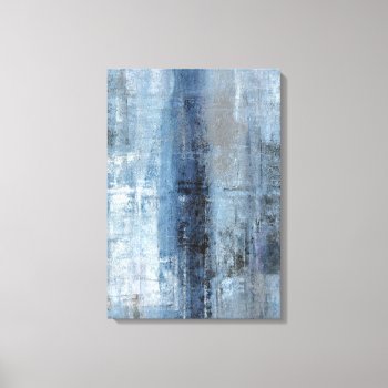 'number One' Blue And Grey Abstract Art Print by T30Gallery at Zazzle