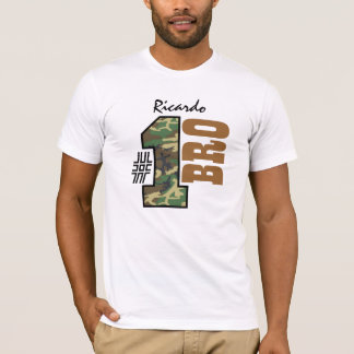 Number One BROTHER Camo Custom Name T-Shirt