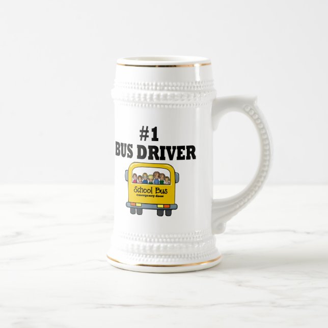 Number One Bus Driver Beer Stein (Right)