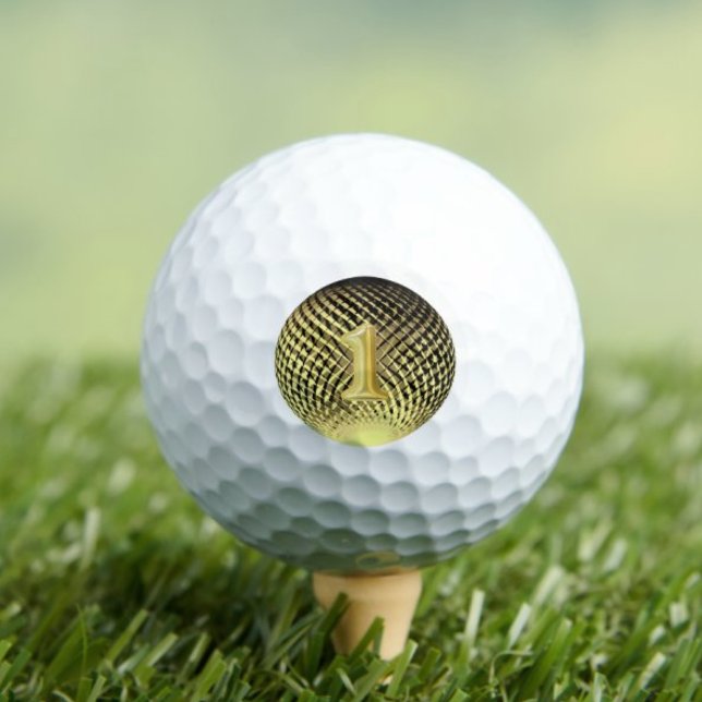 Number one Champion Gold medal Golf Balls (Creator Uploaded)