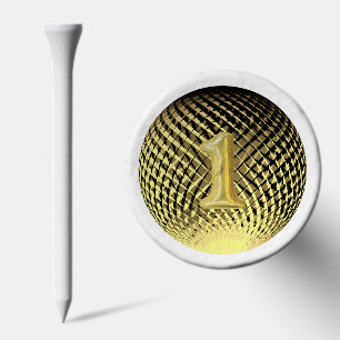 Number one Champion Gold medal Golf Tees