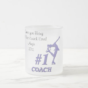 Number One Coach Frosted Mug - Purple