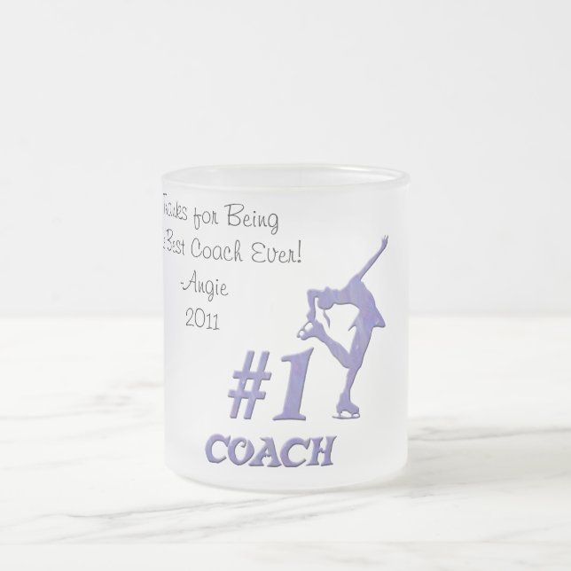 Number One Coach Frosted Mug - Purple (Center)
