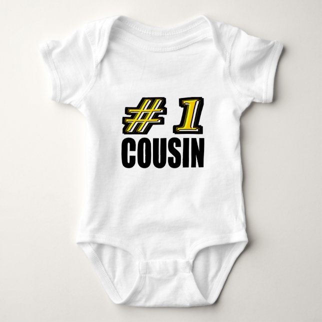 Number One Cousin Baby Bodysuit (Front)