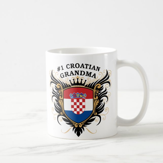 Number One Croatian Grandma Coffee Mug (Right)