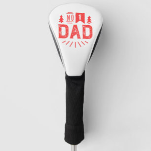Number One Dad Driver Cover, White Golf Head Cover