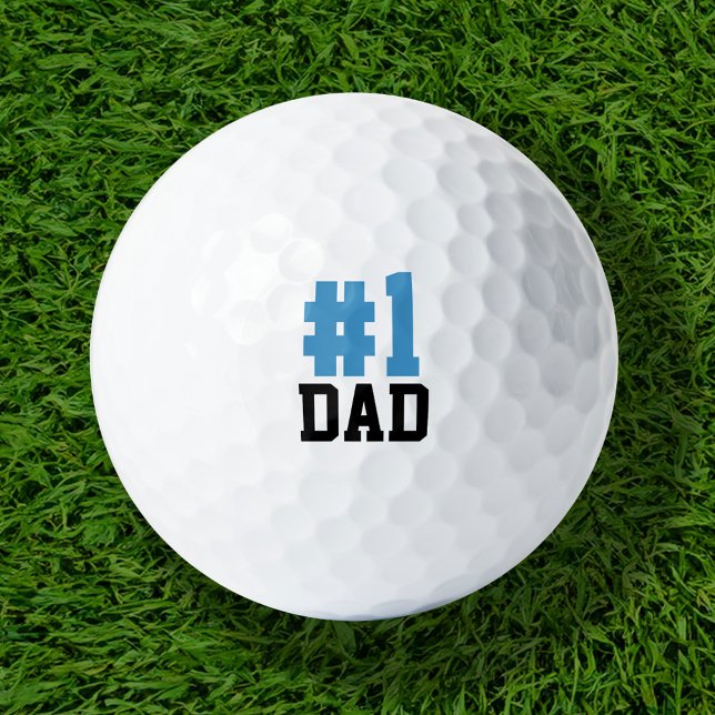 Number One Dad Father's Day Gift Golf Balls (Creator Uploaded)