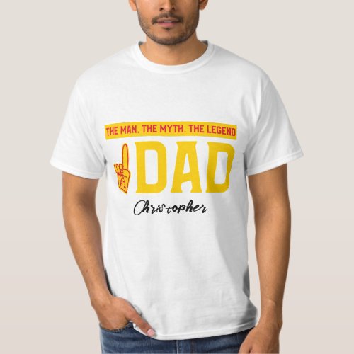 Number One Dad Fathers Day Tee
