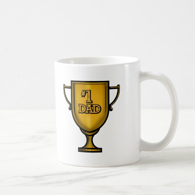 Number One Dad Gifts For Him Coffee Mug (Right)