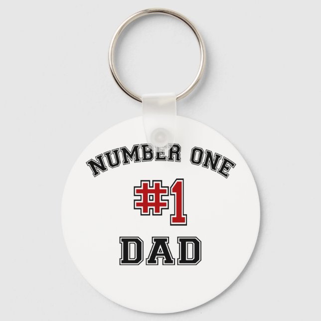 Number One Dad Keychain (Front)