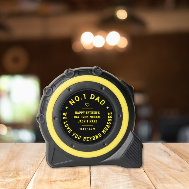 Number One Dad, Love You Beyond Measure, Cute Tape Measure (Creator Uploaded)