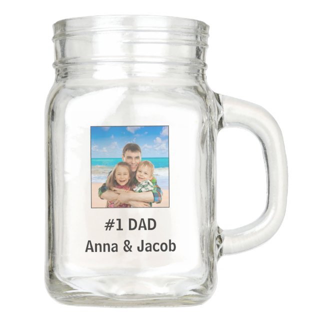 Number One Dad Photo Mug (Front)