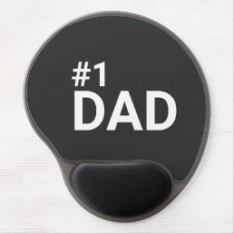 Number One Dad Simple Minimalist Modern Gift  Gel Mouse Pad