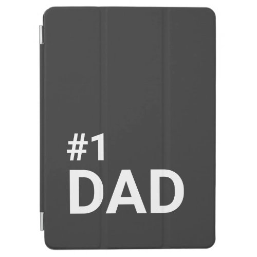 Number One Dad Simple Minimalist Modern Gift  iPad Air Cover