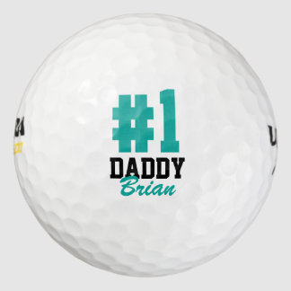 Number One Daddy Father's Day Golf Balls