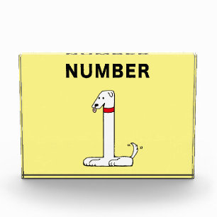Number One Dog Acrylic Award