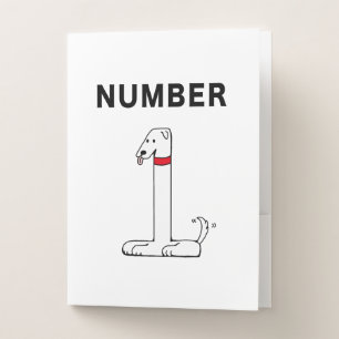 Number One Dog Pocket Folder