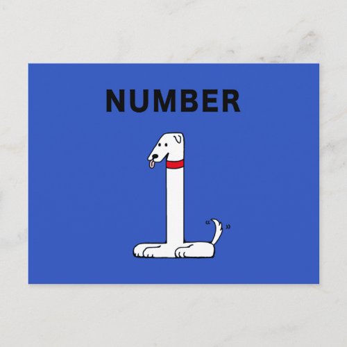 Number One Dog Postcard