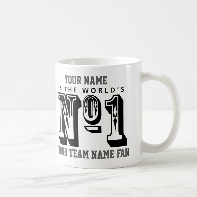 Number One Football Fan Coffee Mug (Right)