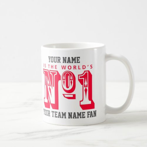Number One Football Fan Football Supporter Coffee Mug
