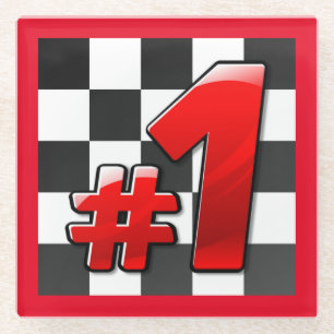 NUMBER ONE GLASS COASTER