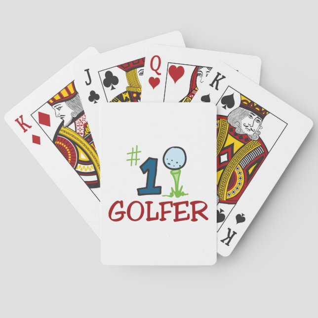Number One Golfer Poker Cards (Back)