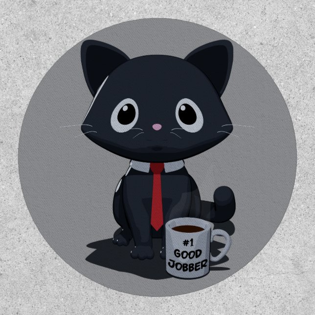 Number One Good Jobber Cat Patch (Front)