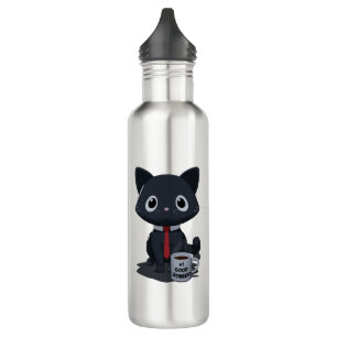 Number One Good Jobber Cat Water Bottle