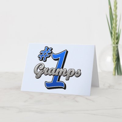 Number One Gramps Card