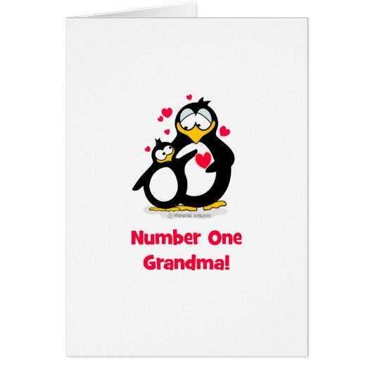 Number One Grandma Cards (Front)