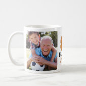 Number One Grandpa 2 Photo Father's Day Coffee Mug (Left)