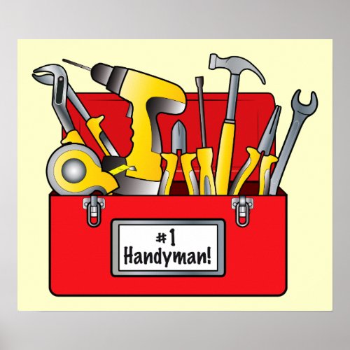 Number One Handyman Poster