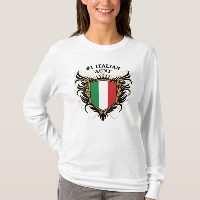 Number One Italian Aunt T-Shirt (Front)