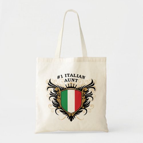 Number One Italian Aunt Tote Bag