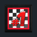 NUMBER ONE JEWELRY BOX<br><div class="desc">#1 ON A BLACK AND WHITE CHECKERBOARD</div>
