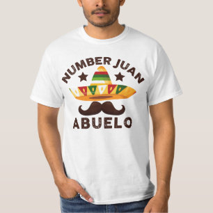 Number One Juan Abuelo Mexican Fathers day Grandpa T-Shirt