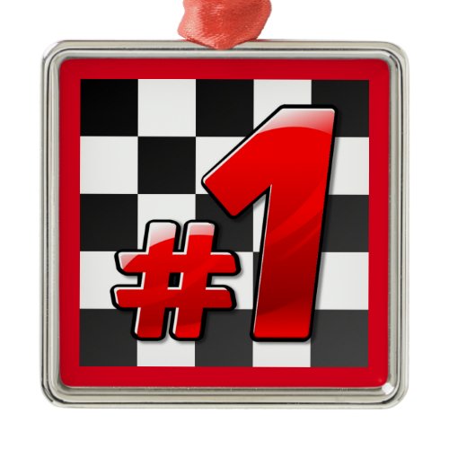 NUMBER ONE METAL ORNAMENT