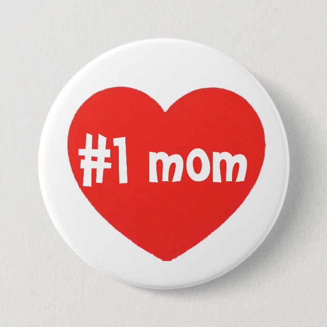 number one mom button (Front)