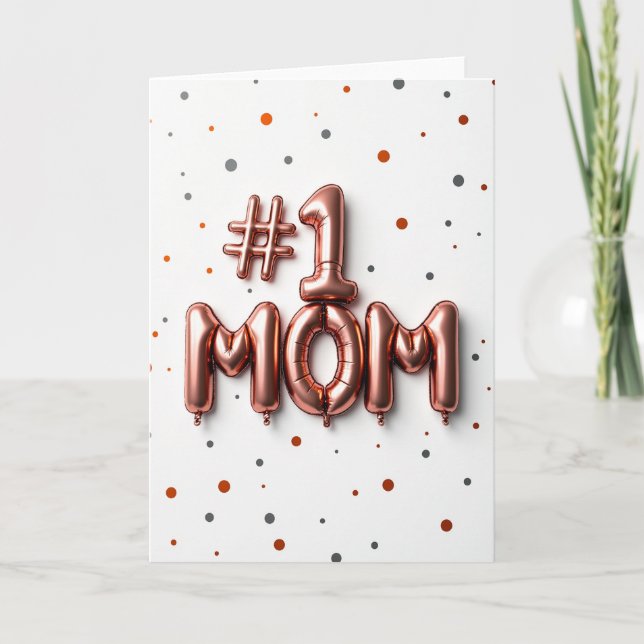 Number One Mom Card (Front)