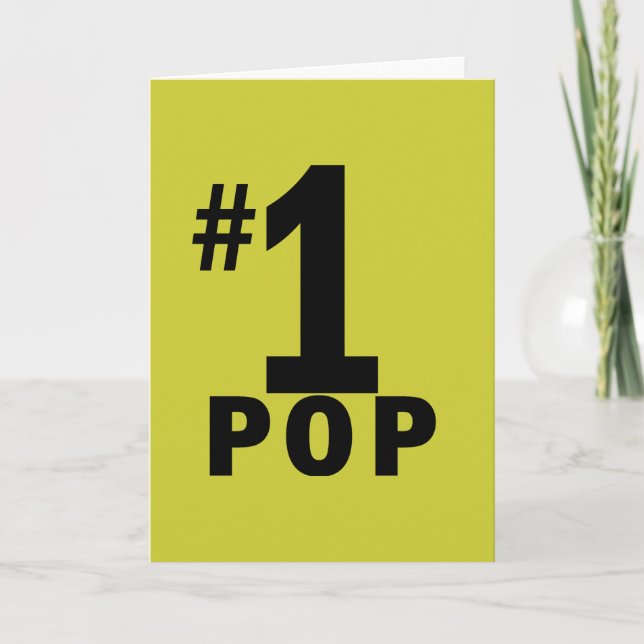 Number One Pop Products Card (Front)