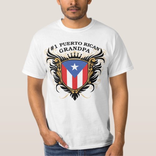 Number One Puerto Rican Grandpa T_Shirt