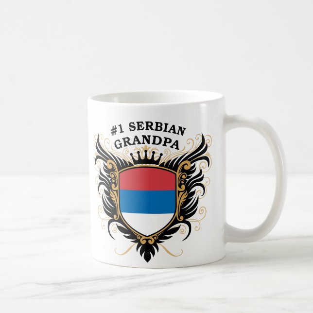 Number One Serbian Grandpa Coffee Mug (Right)