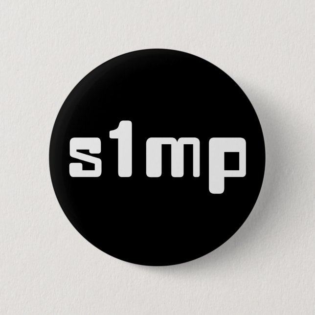 Number One Simp Button (Front)