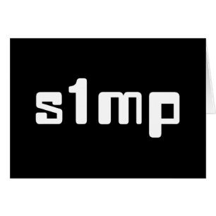 Number One Simp Card
