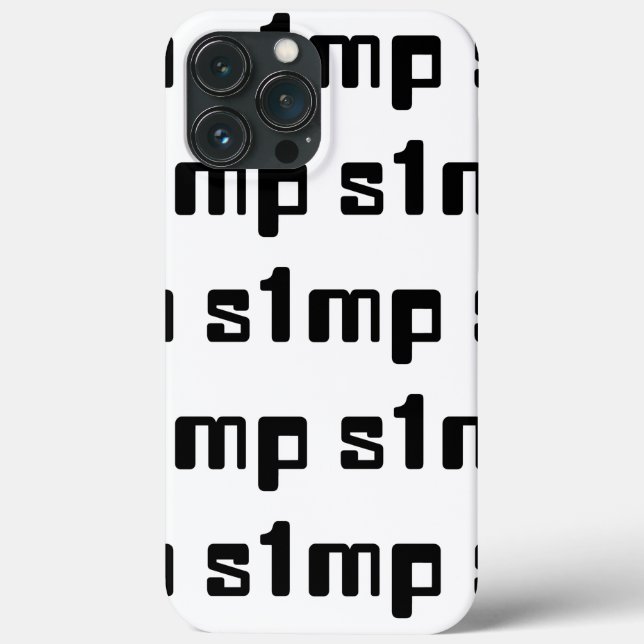 Number One Simp Case-Mate iPhone Case (Back)