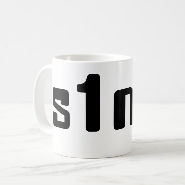 Number One Simp Coffee Mug (Front Left)