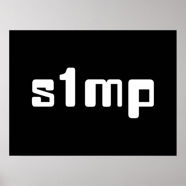 Number One Simp Poster (Front)